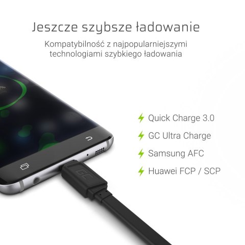 GREEN CELL KABEL USB - USB-C 25CM QUICK CHARGE 3.0 Green Cell GREEN CELL KABEL USB - USB-C 25CM QUICK CHARGE 3.0 Green Cell
