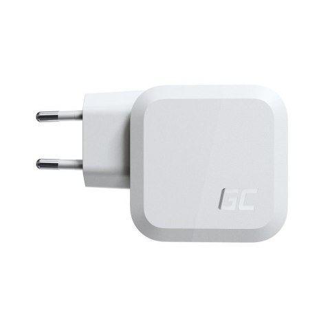GREEN CELL ŁADOWARKA MULTI USB GAN GC POWERGAN 65W PD 3.0 QC 3.0 2XUSB-C 1XUSB-A BIAŁA Green Cell GREEN CELL ŁADOWARKA MULTI USB GAN GC POWERGAN 65W PD 3.0 QC 3.0 2XUSB-C 1XUSB-A BIAŁA Green Cell