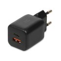 IBOX ŁADOWARKA UNIWERSALNA C-42 GAN PD33W USB A+C BLACK IBOX
