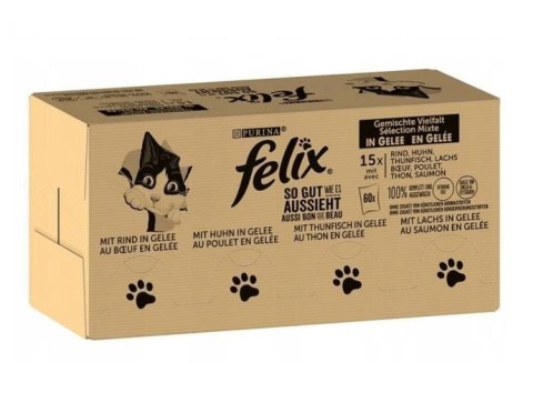 PURINA Felix MIX Smaków - mokra karma dla kota - 120x85 g PURINA NESTLE PURINA Felix MIX Smaków - mokra karma dla kota - 120x85 g PURINA NESTLE