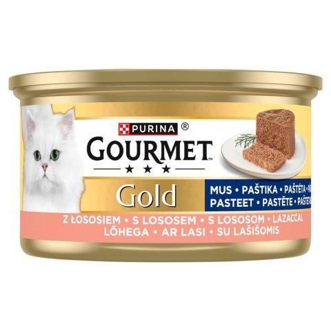 PURINA GOURMET GOLD Mus z łososiem 85g PURINA NESTLE PURINA GOURMET GOLD Mus z łososiem 85g PURINA NESTLE