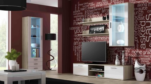 Półka 125cm (2szt) SOHO dąb sonoma mat Cama MEBLE Półka 125cm (2szt) SOHO dąb sonoma mat Cama MEBLE