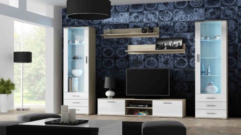 Półka 125cm (2szt) SOHO dąb sonoma mat Cama MEBLE Półka 125cm (2szt) SOHO dąb sonoma mat Cama MEBLE