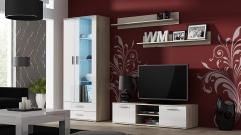 Półka 125cm (2szt) SOHO dąb sonoma mat Cama MEBLE Półka 125cm (2szt) SOHO dąb sonoma mat Cama MEBLE