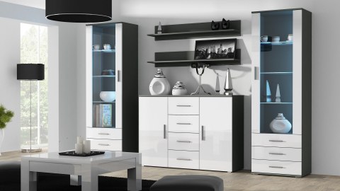 Półka 125cm (2szt) SOHO szary mat Cama MEBLE Półka 125cm (2szt) SOHO szary mat Cama MEBLE
