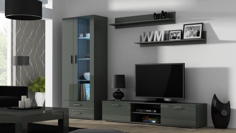 Półka 125cm (2szt) SOHO szary mat Cama MEBLE Półka 125cm (2szt) SOHO szary mat Cama MEBLE