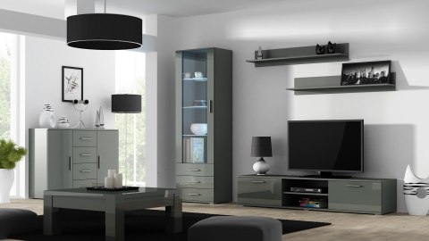 Półka 125cm (2szt) SOHO szary mat Cama MEBLE Półka 125cm (2szt) SOHO szary mat Cama MEBLE