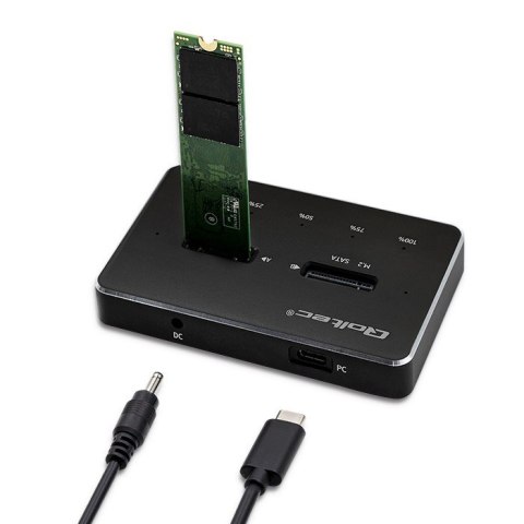 QOLTEC STACJA DOKUJĄCA DYSKÓW 2X SSD M.2 SATA | NGFF | USB TYP C Qoltec QOLTEC STACJA DOKUJĄCA DYSKÓW 2X SSD M.2 SATA | NGFF | USB TYP C Qoltec
