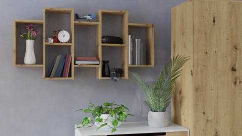 REGAŁ WISZĄCY BILBAO 7.0 ŚCIENNY PÓŁKI DĄB ARTISAN TOP E SHOP REGAŁ WISZĄCY BILBAO 7.0 ŚCIENNY PÓŁKI DĄB ARTISAN TOP E SHOP