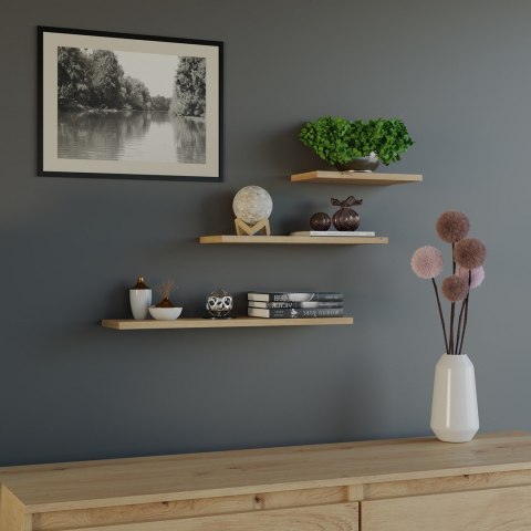 Zestaw 3x półka wisząca TOBI 3P 60x15xH1,8 artisan TOP E SHOP Zestaw 3x półka wisząca TOBI 3P 60x15xH1,8 artisan TOP E SHOP