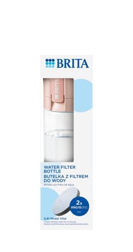 Butelka filtrująca Brita Vital pastelowa brzoskwinia 2 dyski BRITA