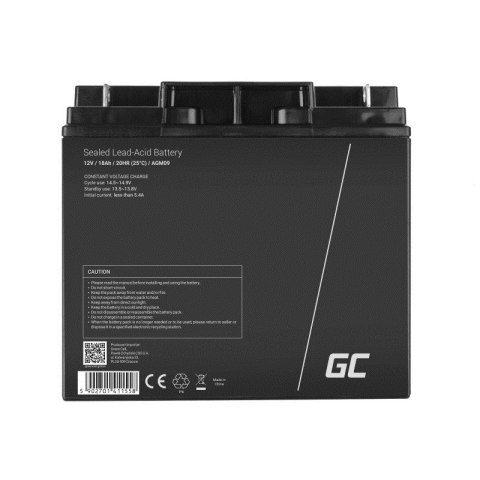 GREEN CELL AKUMULATOR ŻELOWY AGM09 12V 18AH Green Cell GREEN CELL AKUMULATOR ŻELOWY AGM09 12V 18AH Green Cell