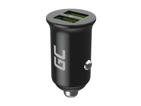 GREEN CELL ŁADOWARKA SAMOCHODOWA GC POWERRIDE NANO36 36W 6A 2X USB-A Green Cell GREEN CELL ŁADOWARKA SAMOCHODOWA GC POWERRIDE NANO36 36W 6A 2X USB-A Green Cell