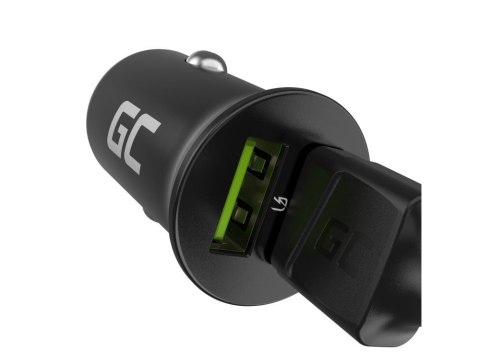 GREEN CELL ŁADOWARKA SAMOCHODOWA GC POWERRIDE NANO36 36W 6A 2X USB-A Green Cell GREEN CELL ŁADOWARKA SAMOCHODOWA GC POWERRIDE NANO36 36W 6A 2X USB-A Green Cell