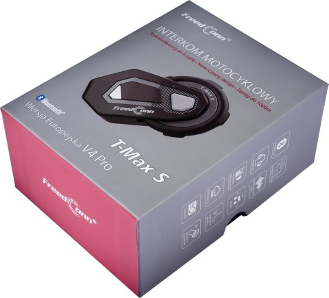 Interkom motocyklowy FreedConn T-Max S V4 Pro Single FreedConn Interkom motocyklowy FreedConn T-Max S V4 Pro Single FreedConn