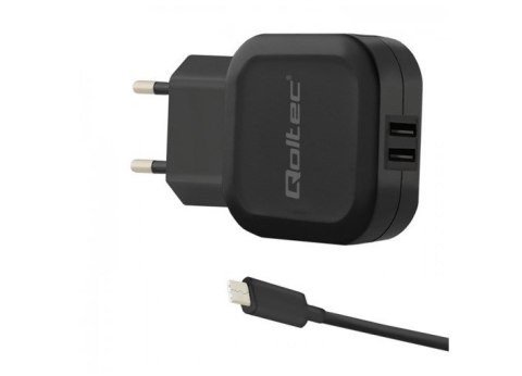Ładowarka sieciowa Qoltec 50188 (3400 mA; 17W; USB, USB typ C) Qoltec Ładowarka sieciowa Qoltec 50188 (3400 mA; 17W; USB, USB typ C) Qoltec