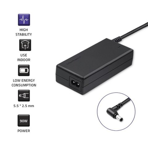 Zasilacz Qoltec 50071.90W do notebooka Asus (19 V; 4,74 A; 90W; 5.5 mm x 2.5 mm) Qoltec Zasilacz Qoltec 50071.90W do notebooka Asus (19 V; 4,74 A; 90W; 5.5 mm x 2.5 mm) Qoltec