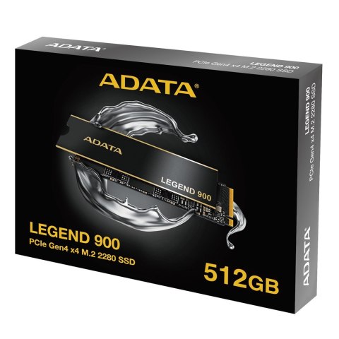 Dysk SSD ADATA Legend 900 ColorBox 512GB PCIe gen.4 ADATA Dysk SSD ADATA Legend 900 ColorBox 512GB PCIe gen.4 ADATA
