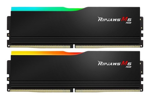 G.SKILL RIPJAWS M5 RGB DDR5 2X32GB 6000MHZ CL28 XMP3 BLACK F5-6000J2836G32GX2-RM5RK G.SKILL G.SKILL RIPJAWS M5 RGB DDR5 2X32GB 6000MHZ CL28 XMP3 BLACK F5-6000J2836G32GX2-RM5RK G.SKILL
