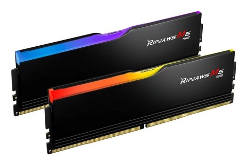 G.SKILL RIPJAWS M5 RGB DDR5 2X32GB 6000MHZ CL28 XMP3 BLACK F5-6000J2836G32GX2-RM5RK G.SKILL G.SKILL RIPJAWS M5 RGB DDR5 2X32GB 6000MHZ CL28 XMP3 BLACK F5-6000J2836G32GX2-RM5RK G.SKILL