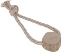 KERBL Szarpak dla psa, pętla, juta/bawełna, drewno kawowe, 20 cm KERBL