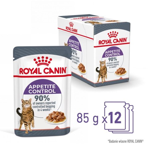 ROYAL CANIN FCN Appetite Control w sosie - mokra karma dla kota dorosłego - 12x85g Royal Canin ROYAL CANIN FCN Appetite Control w sosie - mokra karma dla kota dorosłego - 12x85g Royal Canin