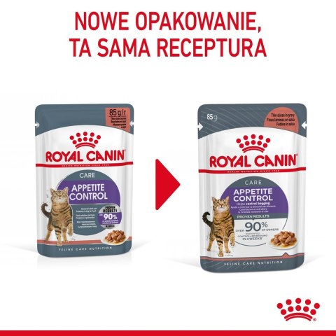 ROYAL CANIN FCN Appetite Control w sosie - mokra karma dla kota dorosłego - 12x85g Royal Canin ROYAL CANIN FCN Appetite Control w sosie - mokra karma dla kota dorosłego - 12x85g Royal Canin
