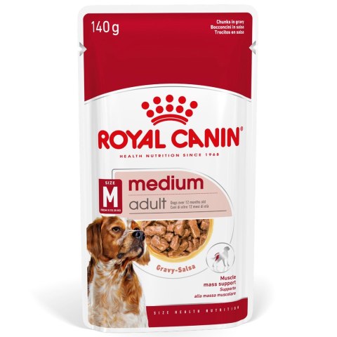 ROYAL CANIN SHN Medium Adult w sosie - mokra karma dla psa dorosłego - 10x140 g Royal Canin
