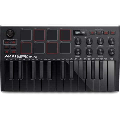 AKAI MPK MINI 3 BLACK - Mini klawiatura sterująca AKAI AKAI MPK MINI 3 BLACK - Mini klawiatura sterująca AKAI
