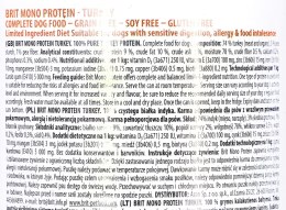 BRIT Mono Protein Turkey - mokra karma z indykiem dla psa - 400 g Brit
