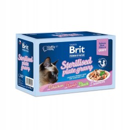 Brit Premium dla kotów sterylizowanych saszetki w sosie mix smaków 12x85 Brit