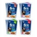 Brit Premium dla kotów sterylizowanych saszetki w sosie mix smaków 12x85 Brit