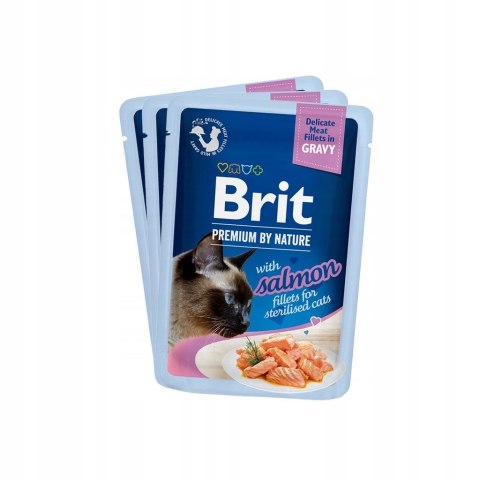 Brit Premium dla kotów sterylizowanych saszetki w sosie mix smaków 12x85 Brit Brit Premium dla kotów sterylizowanych saszetki w sosie mix smaków 12x85 Brit