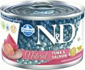 FARMINA N&D Cat Natural Tuńczyk&Łosoś - mokra karma dla kota - 140 g Farmina
