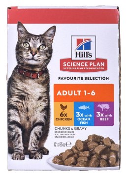 HILL'S Feline Adult Multipack Classic - saszetka 12x85g Hill's