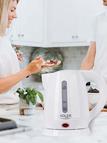 Czajnik elektryczny Adler AD 1272 (1600W 1l; kolor biały) Adler Czajnik elektryczny Adler AD 1272 (1600W 1l; kolor biały) Adler