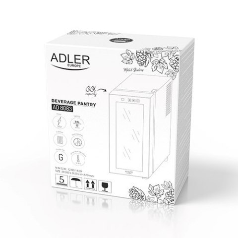 Lodówka na wino ADLER AD 8083 Adler Lodówka na wino ADLER AD 8083 Adler