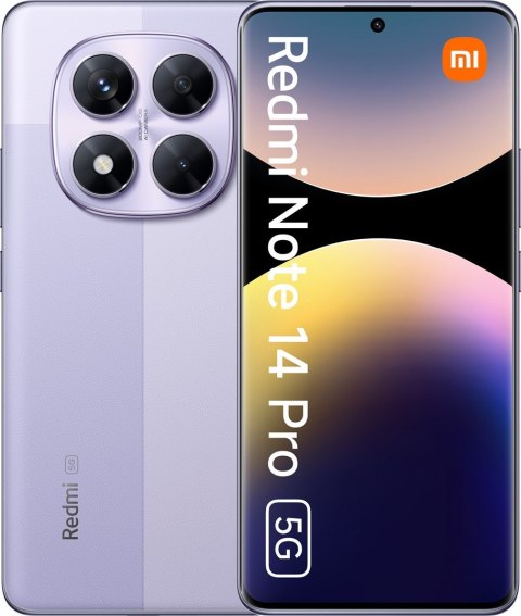 Smartfon Xiaomi Redmi Note 14 Pro 5G 12/512GB Lavander Purple Xiaomi Smartfon Xiaomi Redmi Note 14 Pro 5G 12/512GB Lavander Purple Xiaomi