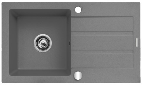 Zlewozmywak granitowy jednokomorowy z ociekaczem Maidsinks 76x44 1B 1D szary beton (Pyragranit; kolor szary) Maidsinks Zlewozmywak granitowy jednokomorowy z ociekaczem Maidsinks 76x44 1B 1D szary beton (Pyragranit; kolor szary) Maidsinks