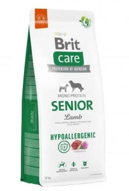 BRIT Care Mono Protein Hypoallergenic Senior Jagnięcina z ryżem - sucha karma dla psa - 12 kg Brit