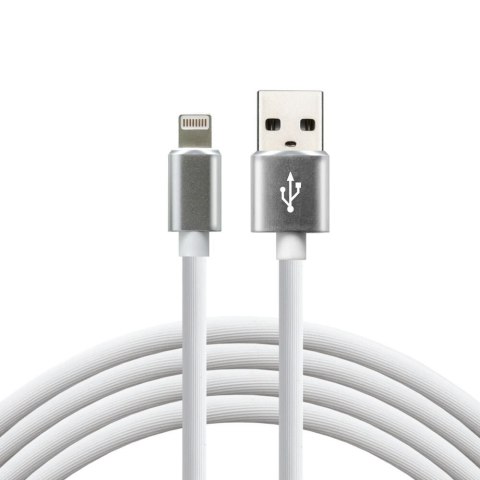 Kabel zasilający everActive CBS-1IW (USB - Lightning ; 1m; kolor biały) EverActive