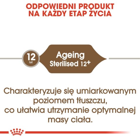 ROYAL CANIN Senior Ageing 12+ Sterilised - sucha karma dla kota - 4 kg Royal Canin ROYAL CANIN Senior Ageing 12+ Sterilised - sucha karma dla kota - 4 kg Royal Canin