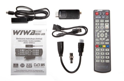 WIWA TUNER DVB-T/T2 H.265 MINI LED WIWA WIWA TUNER DVB-T/T2 H.265 MINI LED WIWA
