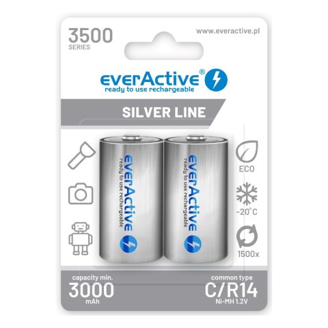 Zestaw akumulatorków everActive EVHRL14-3500 (3500mAh ; Ni-MH) EverActive Zestaw akumulatorków everActive EVHRL14-3500 (3500mAh ; Ni-MH) EverActive