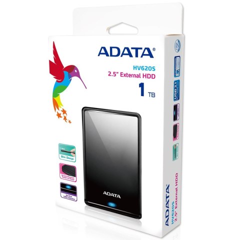 Dysk zewnętrzny HDD ADATA HV620S (1TB; 2.5"; USB 3.2; czarny) ADATA Dysk zewnętrzny HDD ADATA HV620S (1TB; 2.5"; USB 3.2; czarny) ADATA