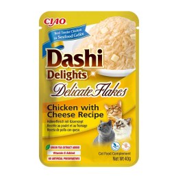 INABA CAT DASHI DELIGHTS FLAKES CHICKEN CHEESE 40g INABA