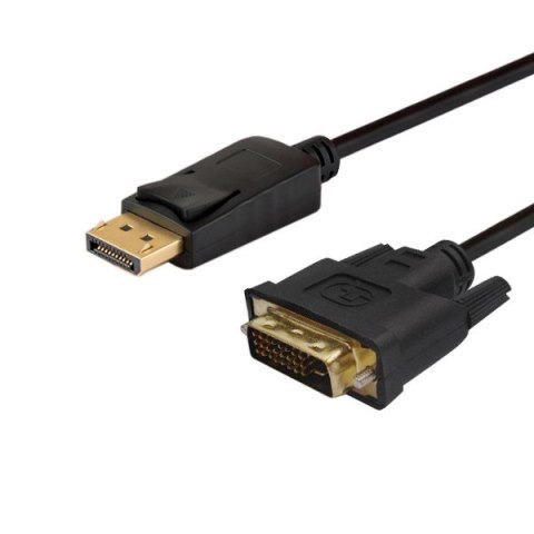 Kabel SAVIO CL-106 (DisplayPort M - DVI-D M; 1,8m; kolor czarny) SAVIO Kabel SAVIO CL-106 (DisplayPort M - DVI-D M; 1,8m; kolor czarny) SAVIO