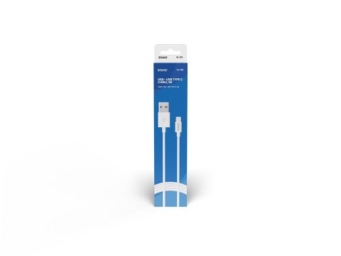 Kabel SAVIO CL-125 (USB typu C - USB 2.0 typu A ; 1m; kolor biały) SAVIO Kabel SAVIO CL-125 (USB typu C - USB 2.0 typu A ; 1m; kolor biały) SAVIO