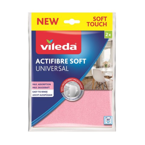 Ściereczka Vileda ACTIFIBRE Soft Universal 2szt. VILEDA Ściereczka Vileda ACTIFIBRE Soft Universal 2szt. VILEDA