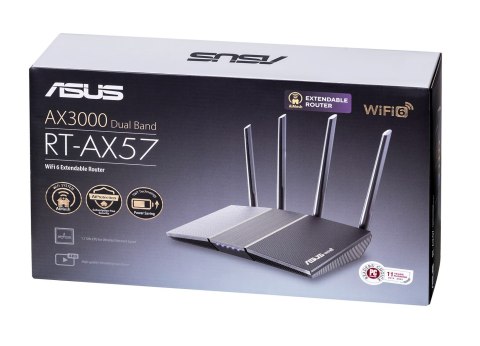 Asus- RT-AX57 router AX3000 Wi-Fi 6 ASUS Asus- RT-AX57 router AX3000 Wi-Fi 6 ASUS